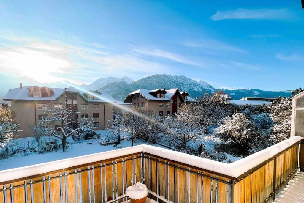 -The Urbanist- Mountainview Parking Garden 3Bd Vila Unterseen Exterior foto